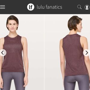 Lululemon Breeze By Muscle Tank Top II Sz 8 Dark Adobe Antique Bark Swiftly 997